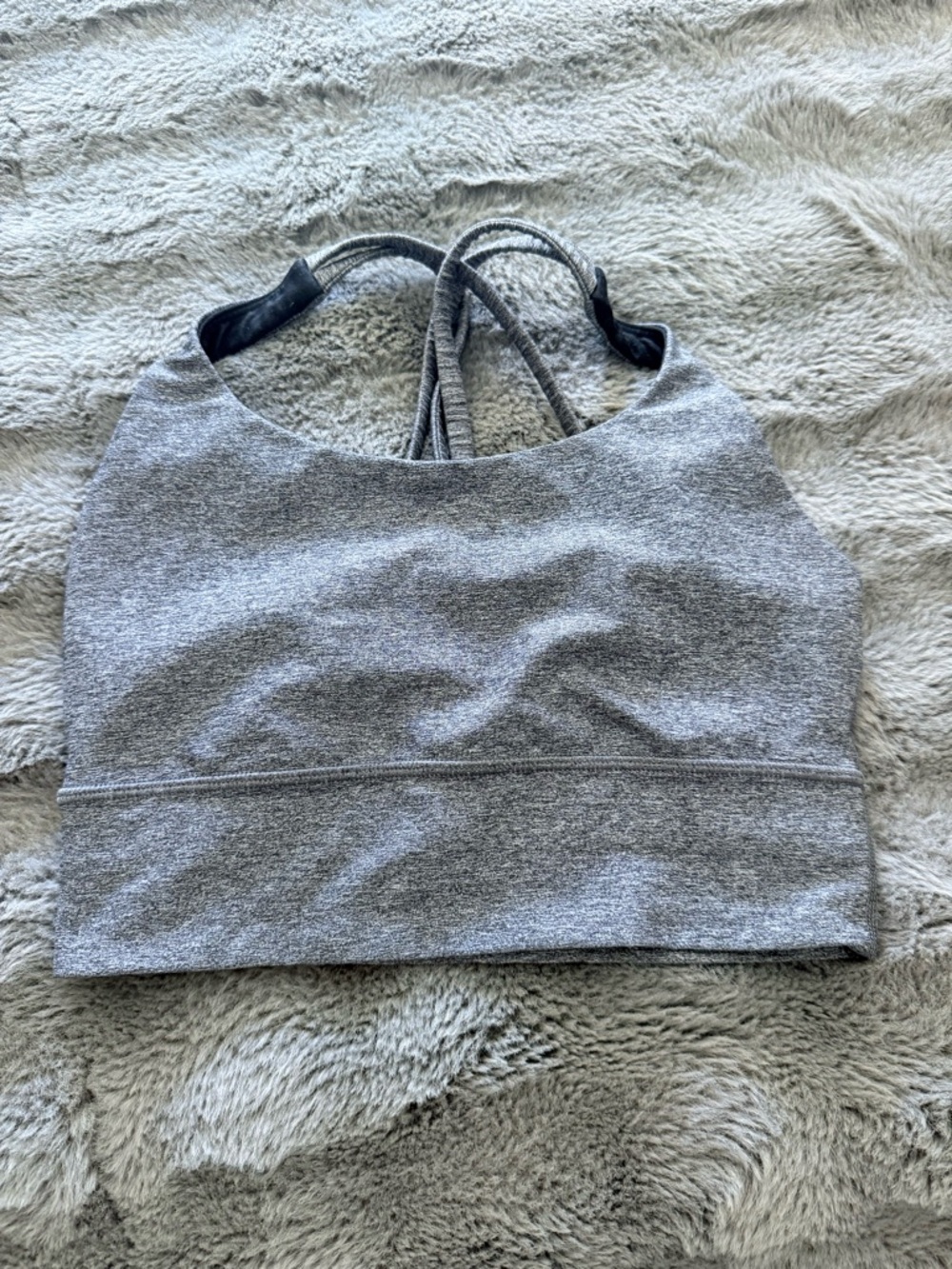 lululemon athletica Grey Cross-Back Sports Bralette